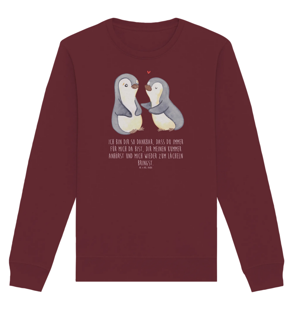 Organic Pullover Pinguine trösten Pullover, Pullover Männer, Pullover Frauen, Sweatshirt, Sweatshirt Männer, Sweatshirt Frauen, Unisex, Liebe, Partner, Freund, Freundin, Ehemann, Ehefrau, Heiraten, Verlobung, Heiratsantrag, Liebesgeschenk, Jahrestag, Hocheitstag, Valentinstag, Geschenk für Frauen, Hochzeitstag, Mitbringsel, Geschenk für Freundin, Geschenk für Partner, Liebesbeweis, für Männer, für Ehemann