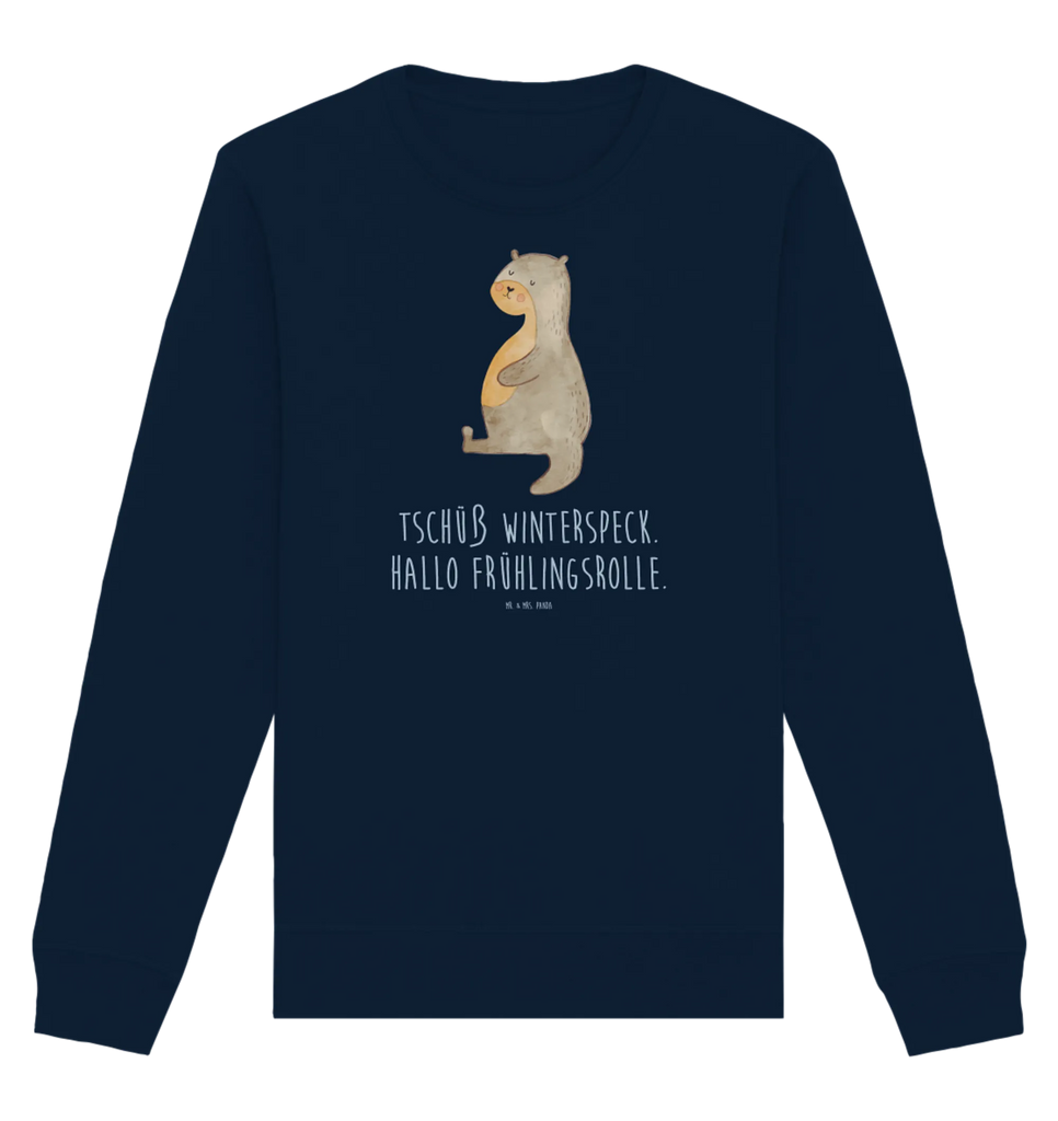 Organic Pullover Otter Bauch Pullover, Pullover Männer, Pullover Frauen, Sweatshirt, Sweatshirt Männer, Sweatshirt Frauen, Unisex, Otter, Fischotter, Seeotter, Otter Seeotter See Otter