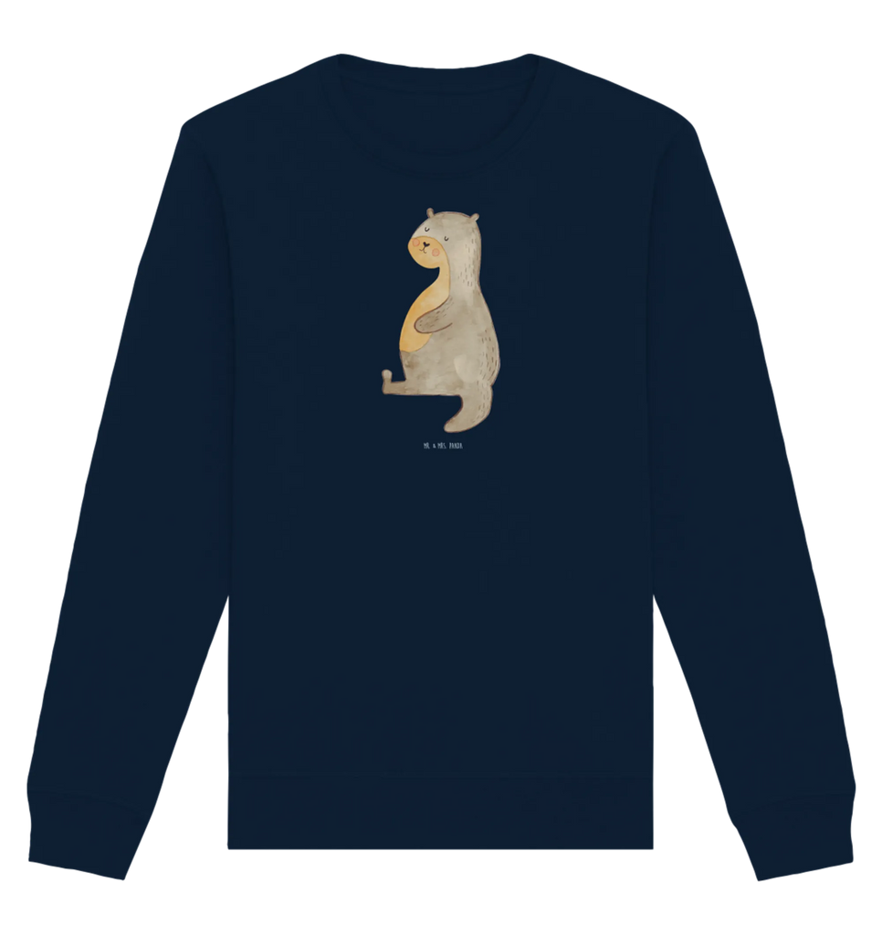 Organic Pullover Otter Bauch Pullover, Pullover Männer, Pullover Frauen, Sweatshirt, Sweatshirt Männer, Sweatshirt Frauen, Unisex, Otter, Fischotter, Seeotter, Otter Seeotter See Otter