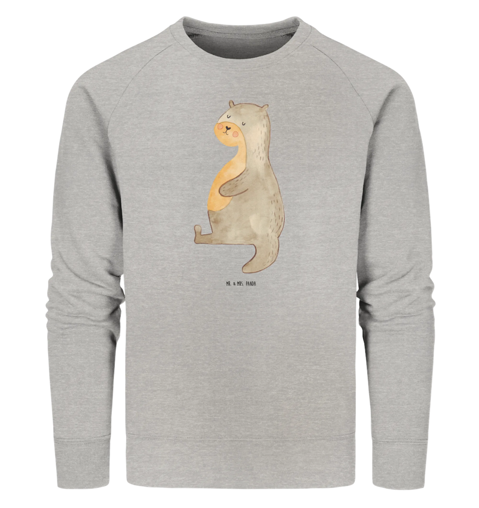 Organic Pullover Otter Bauch Pullover, Pullover Männer, Pullover Frauen, Sweatshirt, Sweatshirt Männer, Sweatshirt Frauen, Unisex, Otter, Fischotter, Seeotter, Otter Seeotter See Otter