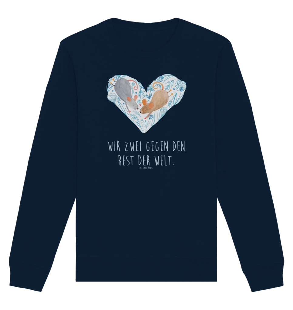 Organic Pullover Mäuse Herz Pullover, Pullover Männer, Pullover Frauen, Sweatshirt, Sweatshirt Männer, Sweatshirt Frauen, Unisex, Liebe, Partner, Freund, Freundin, Ehemann, Ehefrau, Heiraten, Verlobung, Heiratsantrag, Liebesgeschenk, Jahrestag, Hocheitstag, Maus, Mäuse, Liebesbotschaft, Liebesbeweis, Hochzeit, Lieblingsmensch, Gemeinsamkeit, Love, Geschenk für zwei