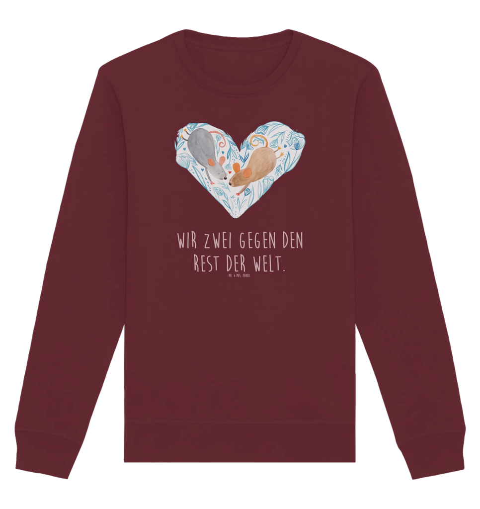 Organic Pullover Mäuse Herz Pullover, Pullover Männer, Pullover Frauen, Sweatshirt, Sweatshirt Männer, Sweatshirt Frauen, Unisex, Liebe, Partner, Freund, Freundin, Ehemann, Ehefrau, Heiraten, Verlobung, Heiratsantrag, Liebesgeschenk, Jahrestag, Hocheitstag, Maus, Mäuse, Liebesbotschaft, Liebesbeweis, Hochzeit, Lieblingsmensch, Gemeinsamkeit, Love, Geschenk für zwei