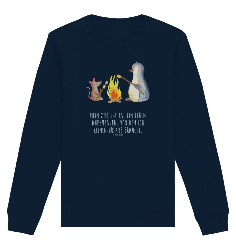 Organic Pullover Pinguin Lagerfeuer Pullover, Pullover Männer, Pullover Frauen, Sweatshirt, Sweatshirt Männer, Sweatshirt Frauen, Unisex, Pinguin, Maus, Pinguine, Lagerfeuer, Leben, Arbeit, Job, Motivation, Büro, Büroalltag, Lebensspruch, Lebensmotivation, Neustart, Liebe, grillen, Feuer, Marshmallows