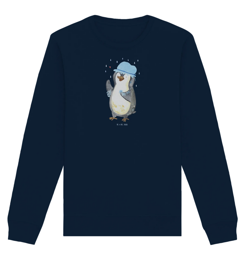 Organic Pullover Pinguin Duschen Pullover, Pullover Männer, Pullover Frauen, Sweatshirt, Sweatshirt Männer, Sweatshirt Frauen, Unisex, Pinguin, Pinguine, Dusche, duschen, Lebensmotto, Motivation, Neustart, Neuanfang, glücklich sein