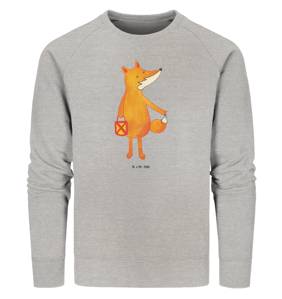 Organic Pullover Fuchs Laterne Pullover, Pullover Männer, Pullover Frauen, Sweatshirt, Sweatshirt Männer, Sweatshirt Frauen, Unisex, Fuchs, Füchse, Spruch trösten, Liebeskummer Spruch, Laterne, Sankt Martin, Laternenumzug, Aufmuntern, Cäsar Otto Hugo Flaischlen