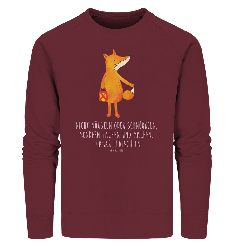 Organic Pullover Fuchs Laterne Pullover, Pullover Männer, Pullover Frauen, Sweatshirt, Sweatshirt Männer, Sweatshirt Frauen, Unisex, Fuchs, Füchse, Spruch trösten, Liebeskummer Spruch, Laterne, Sankt Martin, Laternenumzug, Aufmuntern, Cäsar Otto Hugo Flaischlen