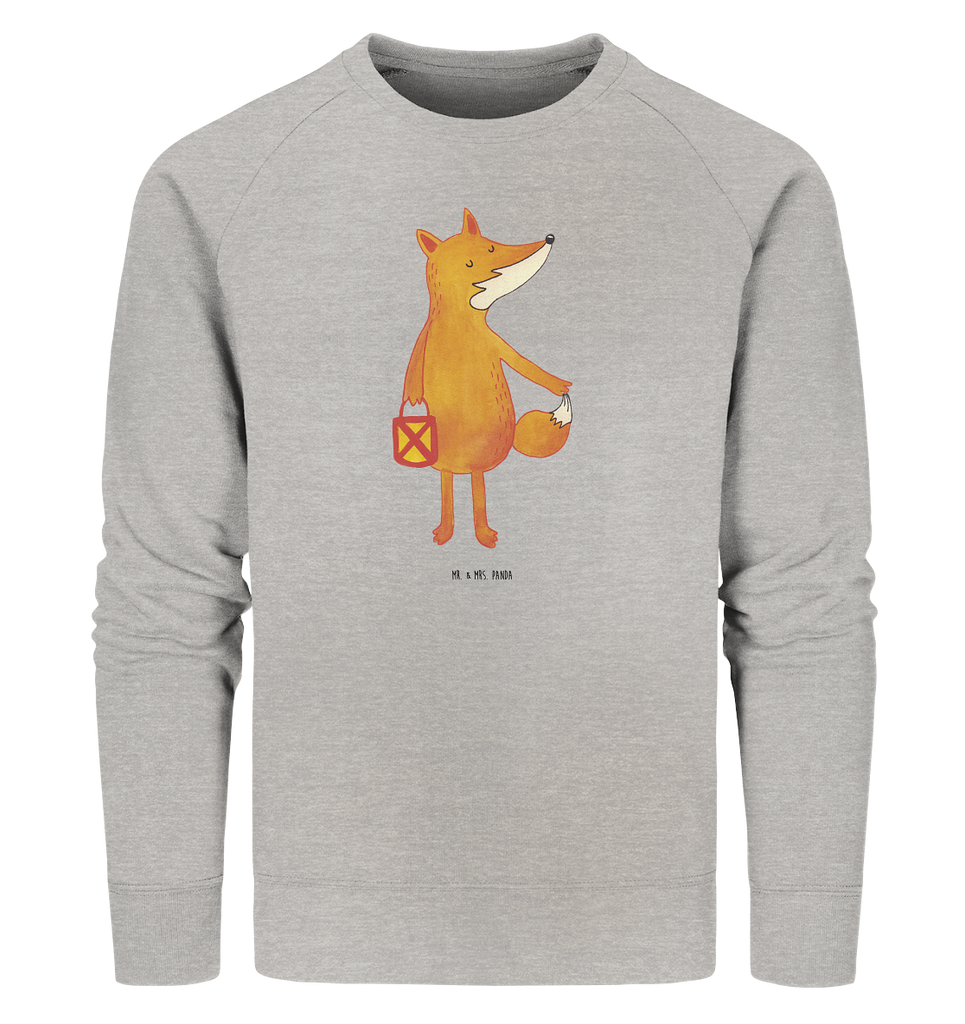 Organic Pullover Fuchs Laterne Pullover, Pullover Männer, Pullover Frauen, Sweatshirt, Sweatshirt Männer, Sweatshirt Frauen, Unisex, Fuchs, Füchse, Spruch trösten, Liebeskummer Spruch, Laterne, Sankt Martin, Laternenumzug, Aufmuntern, Cäsar Otto Hugo Flaischlen