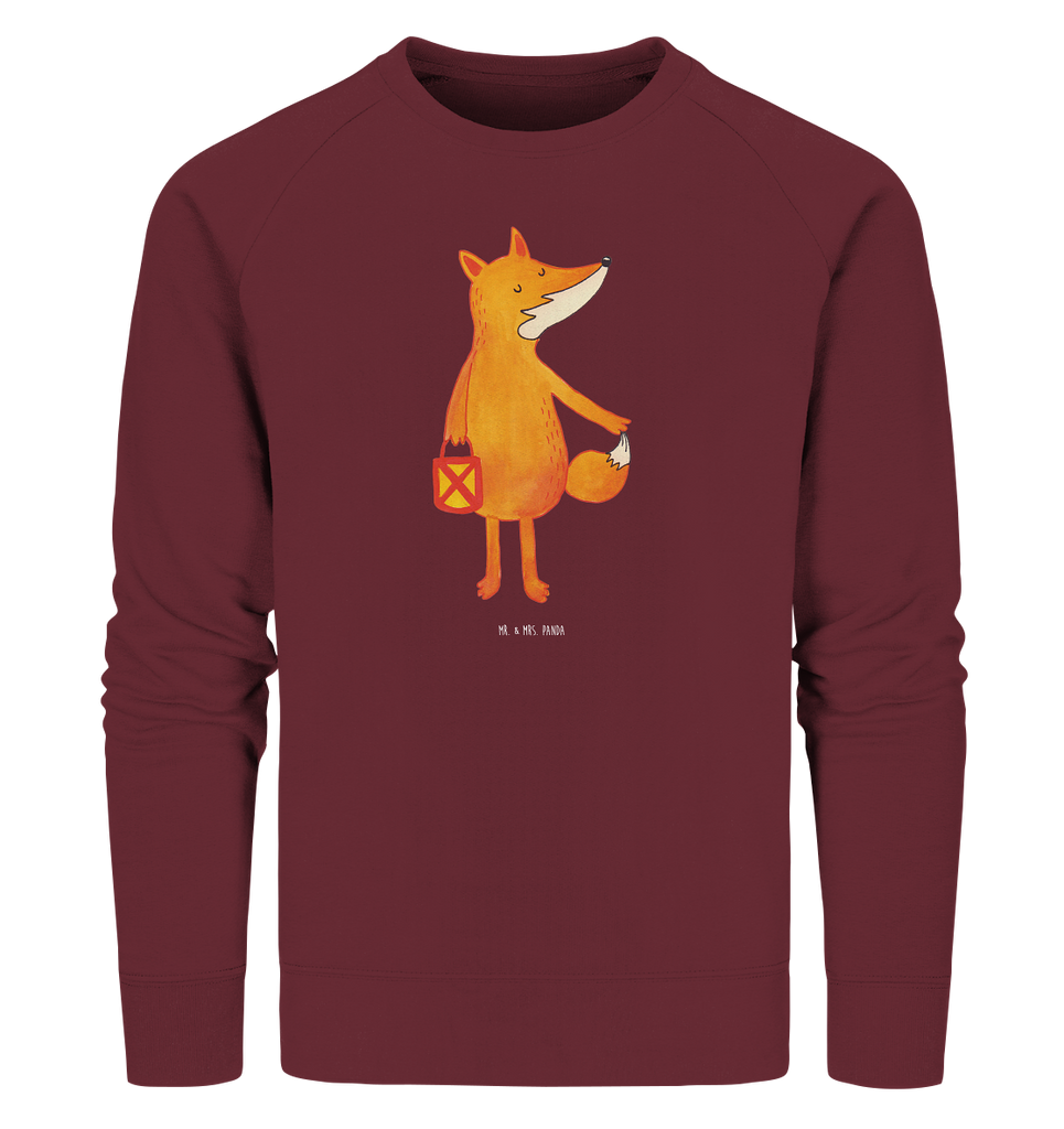 Organic Pullover Fuchs Laterne Pullover, Pullover Männer, Pullover Frauen, Sweatshirt, Sweatshirt Männer, Sweatshirt Frauen, Unisex, Fuchs, Füchse, Spruch trösten, Liebeskummer Spruch, Laterne, Sankt Martin, Laternenumzug, Aufmuntern, Cäsar Otto Hugo Flaischlen