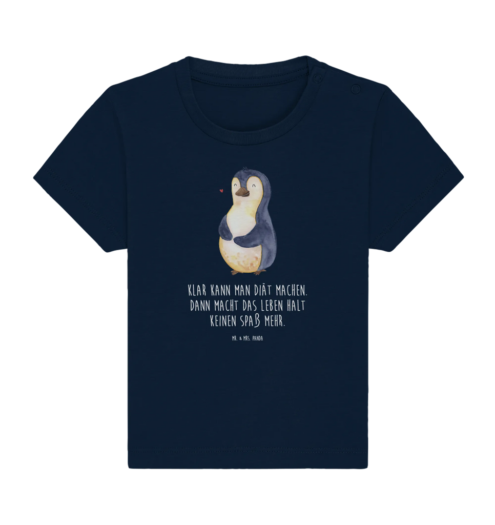 Organic Baby Shirt Pinguin Diät Baby T-Shirt, Jungen Baby T-Shirt, Mädchen Baby T-Shirt, Shirt, Pinguin, Pinguine, Diät, Abnehmen, Abspecken, Gewicht, Motivation, Selbstliebe, Körperliebe, Selbstrespekt