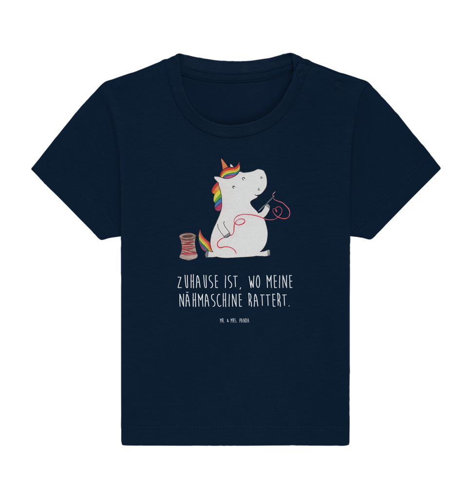 Organic Baby Shirt Einhorn Näherin Baby T-Shirt, Jungen Baby T-Shirt, Mädchen Baby T-Shirt, Shirt, Einhorn, Einhörner, Einhorn Deko, Pegasus, Unicorn, Näherin, nähen, Mädchen, Freundin, Häkeln, Stricken, basteln, Nähzimmer