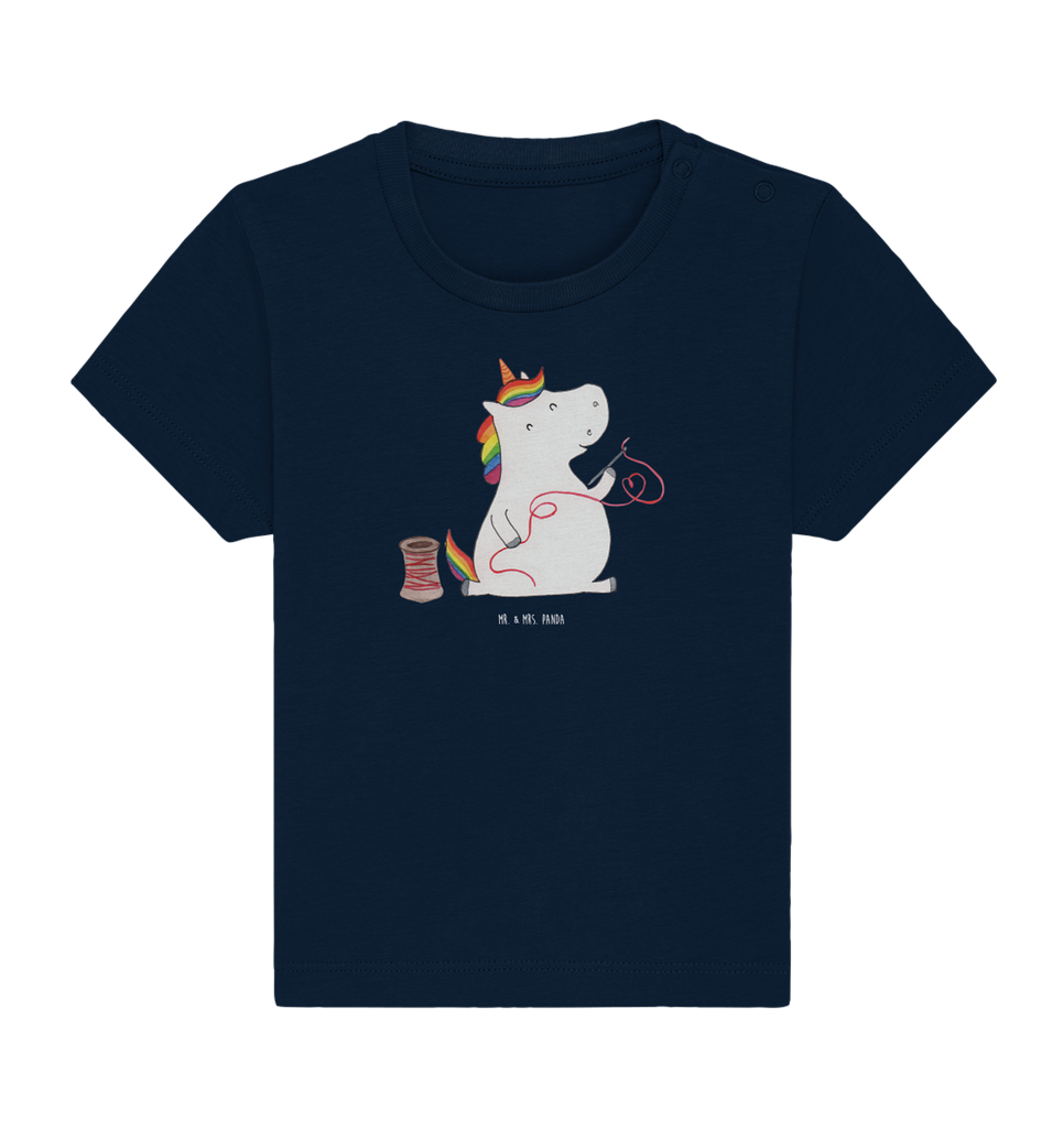 Organic Baby Shirt Einhorn Näherin Baby T-Shirt, Jungen Baby T-Shirt, Mädchen Baby T-Shirt, Shirt, Einhorn, Einhörner, Einhorn Deko, Pegasus, Unicorn, Näherin, nähen, Mädchen, Freundin, Häkeln, Stricken, basteln, Nähzimmer