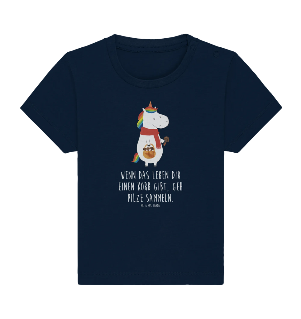 Organic Baby Shirt Einhorn Pilz Baby T-Shirt, Jungen Baby T-Shirt, Mädchen Baby T-Shirt, Shirt, Einhorn, Einhörner, Einhorn Deko, Pegasus, Unicorn, Pilze, Pilzsammler, Motivation, Spruch, Liebeskummer