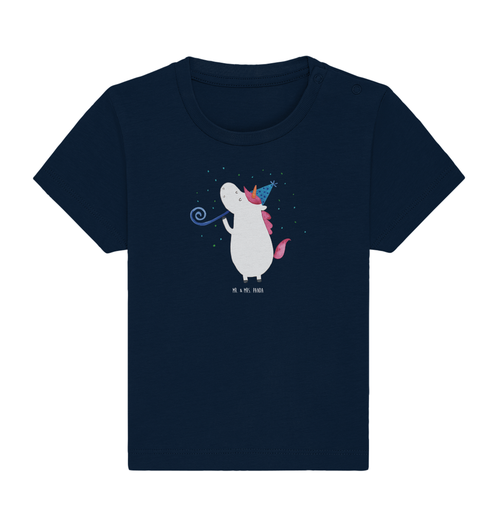 Organic Baby Shirt Einhorn Party Baby T-Shirt, Jungen Baby T-Shirt, Mädchen Baby T-Shirt, Shirt, Einhorn, Einhörner, Einhorn Deko, Pegasus, Unicorn, Glitzer, Konfetti, Party, Geburtstag, Feier, Fest, Alkohol, Disco, Club