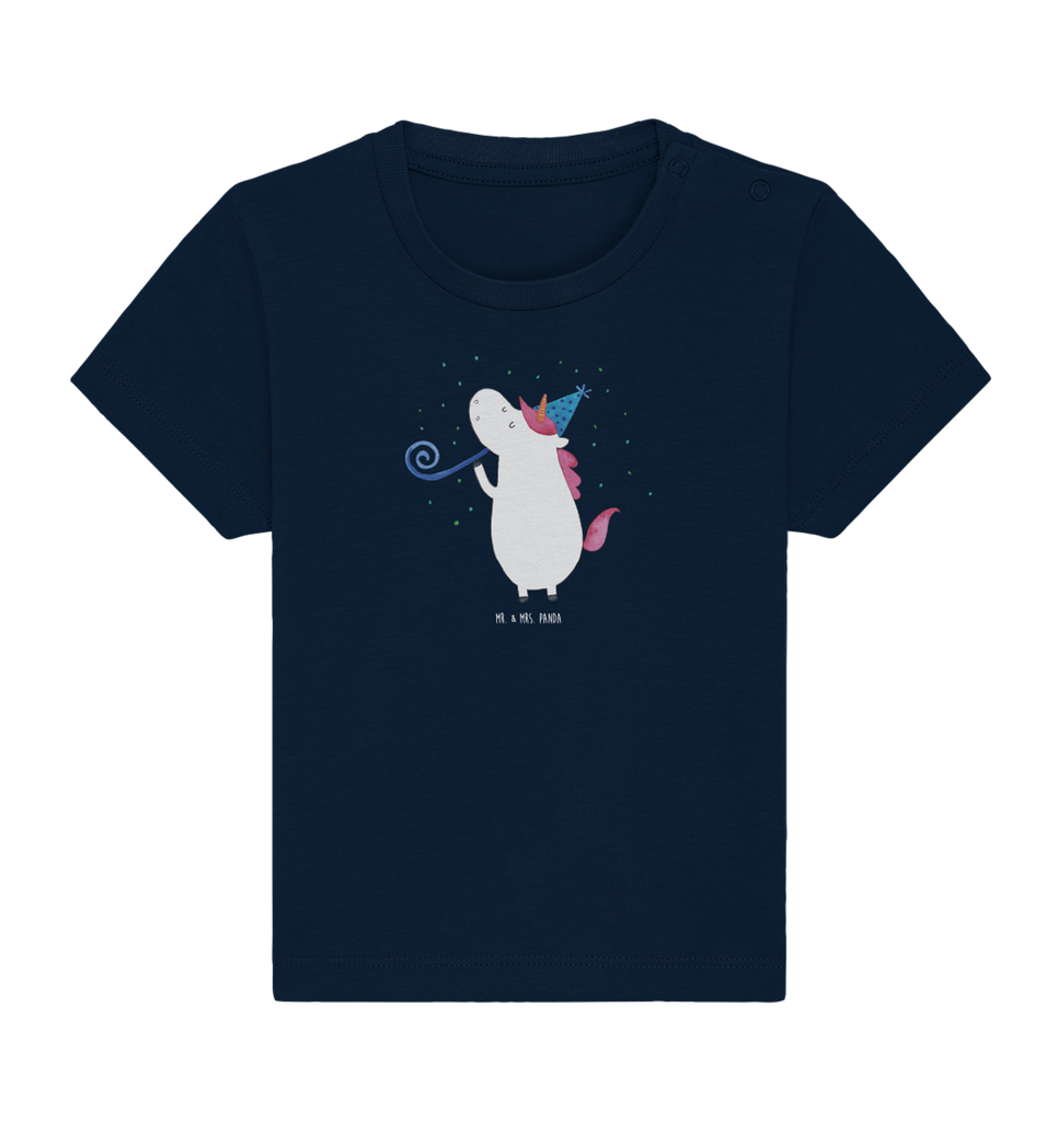 Organic Baby Shirt Einhorn Party Baby T-Shirt, Jungen Baby T-Shirt, Mädchen Baby T-Shirt, Shirt, Einhorn, Einhörner, Einhorn Deko, Pegasus, Unicorn, Glitzer, Konfetti, Party, Geburtstag, Feier, Fest, Alkohol, Disco, Club