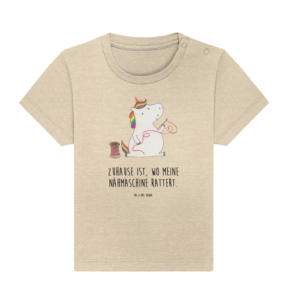 Organic Baby Shirt Einhorn Näherin Baby T-Shirt, Jungen Baby T-Shirt, Mädchen Baby T-Shirt, Shirt, Einhorn, Einhörner, Einhorn Deko, Pegasus, Unicorn, Näherin, nähen, Mädchen, Freundin, Häkeln, Stricken, basteln, Nähzimmer