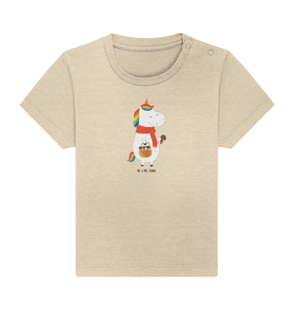 Organic Baby Shirt Einhorn Pilz Baby T-Shirt, Jungen Baby T-Shirt, Mädchen Baby T-Shirt, Shirt, Einhorn, Einhörner, Einhorn Deko, Pegasus, Unicorn, Pilze, Pilzsammler, Motivation, Spruch, Liebeskummer