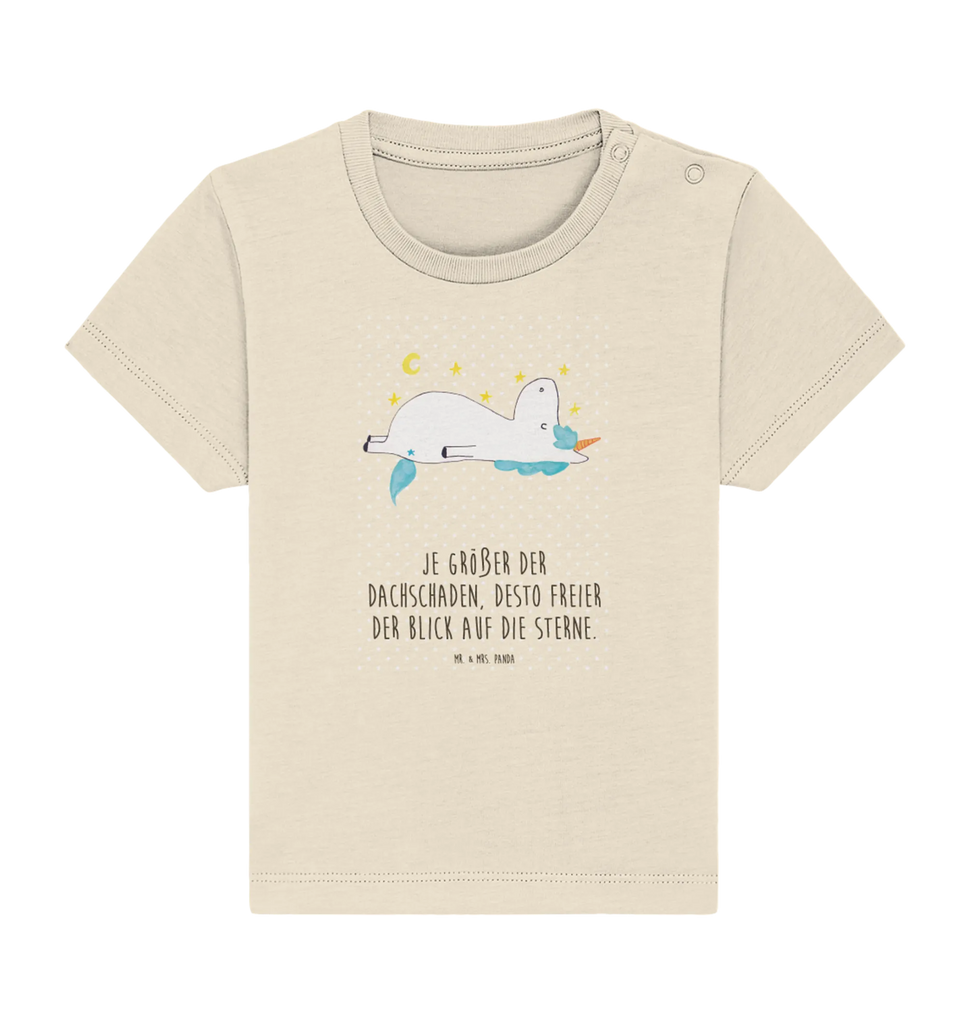 Organic Baby Shirt Einhorn Sternenhimmel Baby T-Shirt, Jungen Baby T-Shirt, Mädchen Baby T-Shirt, Shirt, Einhorn, Einhörner, Einhorn Deko, Pegasus, Unicorn, Sterne, Dachschaden, Verrückt, Sternenhimmel