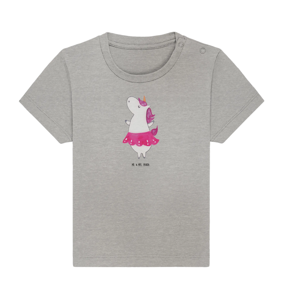 Organic Baby Shirt Einhorn Ballerina Baby T-Shirt, Jungen Baby T-Shirt, Mädchen Baby T-Shirt, Shirt, Einhorn, Einhörner, Einhorn Deko, Pegasus, Unicorn, Tanzen, Ballerina, Party, Wohnung, Spaß, Feiern, Geburtstag, Tänzerin, Lebenslust, Lebensfreude