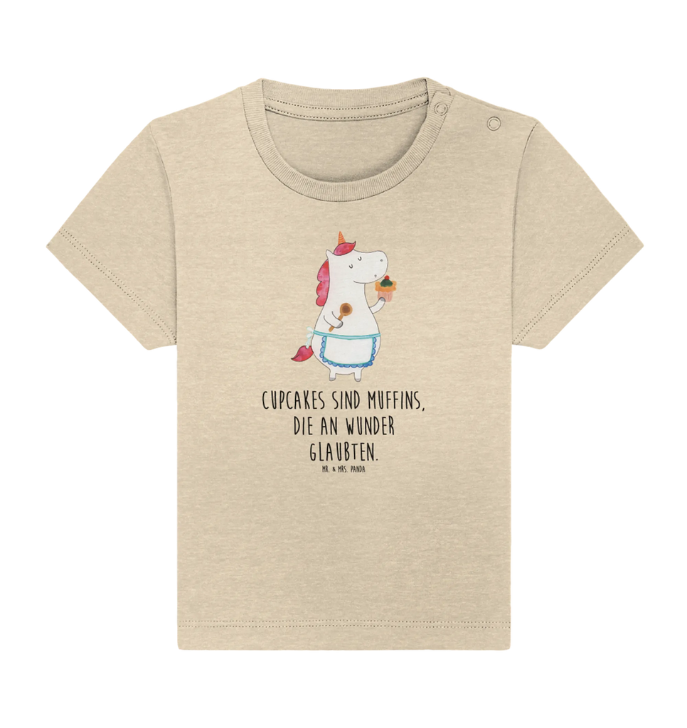 Organic Baby Shirt Einhorn Küche Baby T-Shirt, Jungen Baby T-Shirt, Mädchen Baby T-Shirt, Shirt, Einhorn, Einhörner, Einhorn Deko, Pegasus, Unicorn, backen, Muffin, Motivation, Träumer, träumen, Bäckerin, Hobbykoch, Koch, Torte, Kuchen