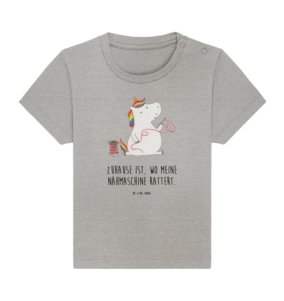 Organic Baby Shirt Einhorn Näherin Baby T-Shirt, Jungen Baby T-Shirt, Mädchen Baby T-Shirt, Shirt, Einhorn, Einhörner, Einhorn Deko, Pegasus, Unicorn, Näherin, nähen, Mädchen, Freundin, Häkeln, Stricken, basteln, Nähzimmer