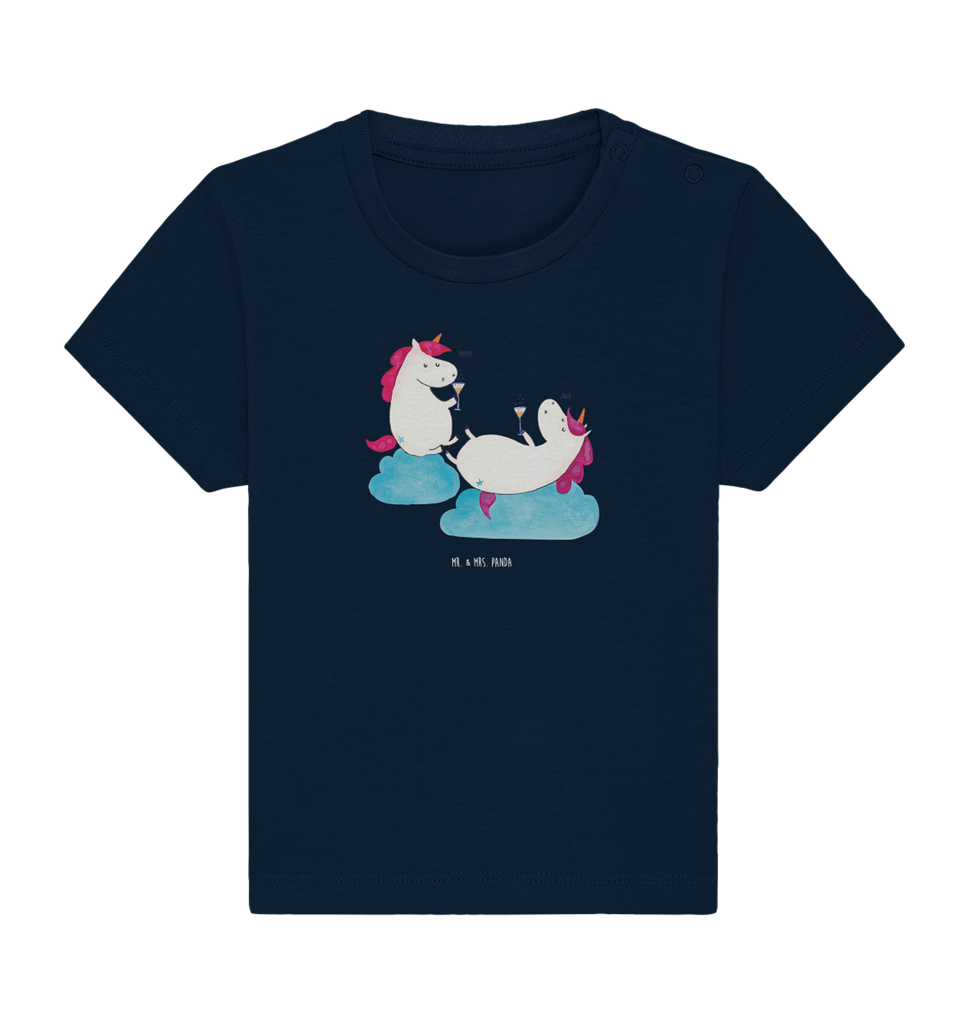 Organic Baby Shirt Einhorn Sekt Baby T-Shirt, Jungen Baby T-Shirt, Mädchen Baby T-Shirt, Shirt, Einhorn, Einhörner, Einhorn Deko, Pegasus, Unicorn, Freundinnen, Freundin, BFF, Sekt, Mädelsabend, Spaß, Party, Korken, Anstoßen, Beste