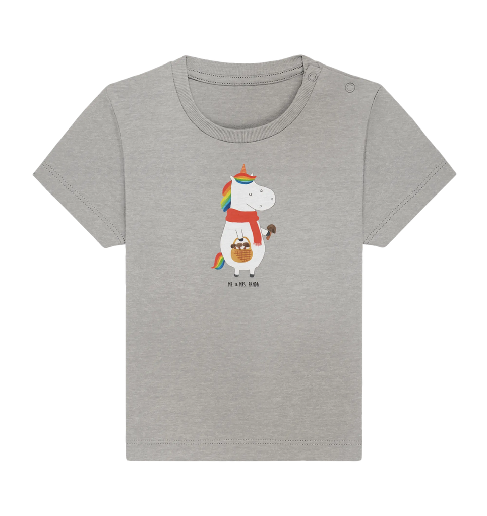 Organic Baby Shirt Einhorn Pilz Baby T-Shirt, Jungen Baby T-Shirt, Mädchen Baby T-Shirt, Shirt, Einhorn, Einhörner, Einhorn Deko, Pegasus, Unicorn, Pilze, Pilzsammler, Motivation, Spruch, Liebeskummer