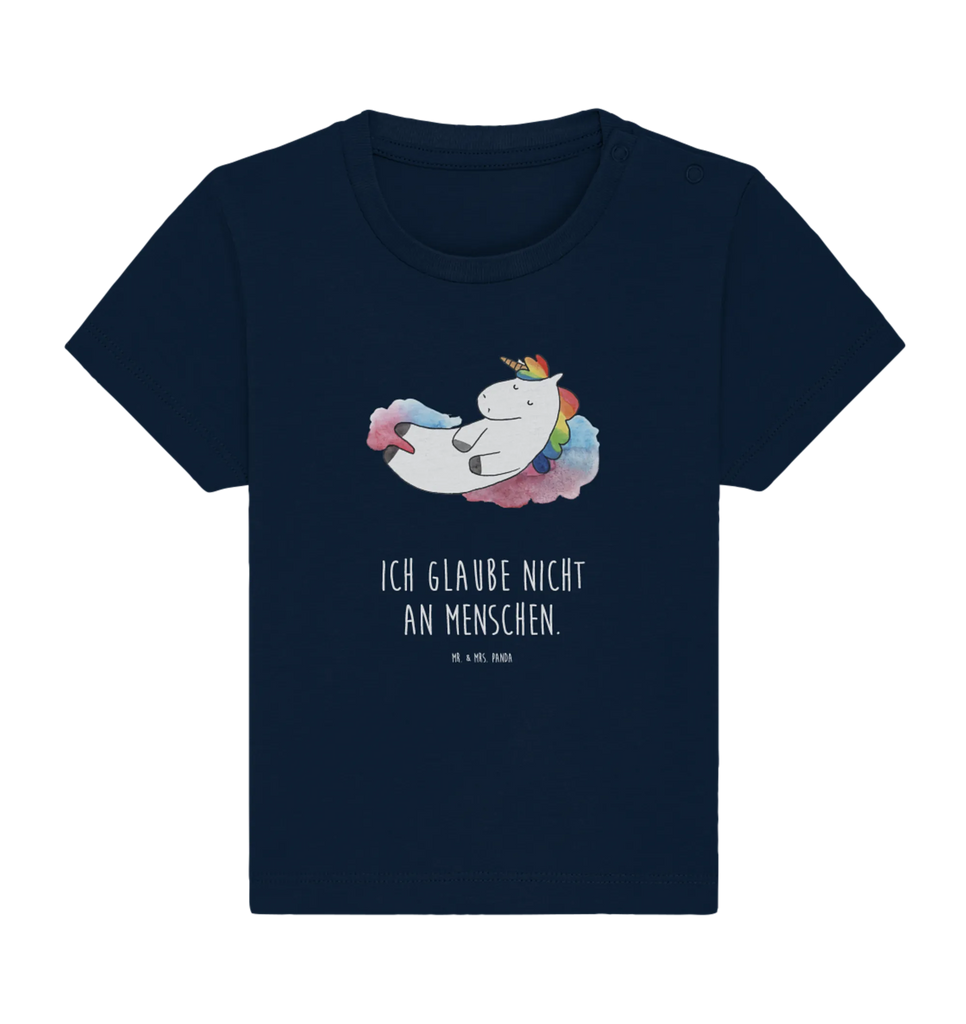 Organic Baby Shirt Einhorn Wolke 7 Baby T-Shirt, Jungen Baby T-Shirt, Mädchen Baby T-Shirt, Shirt, Einhorn, Einhörner, Einhorn Deko, Unicorn, verliebt, Menschen, witzig, lustig, Geschenk, Glaube, Realität, Lächeln