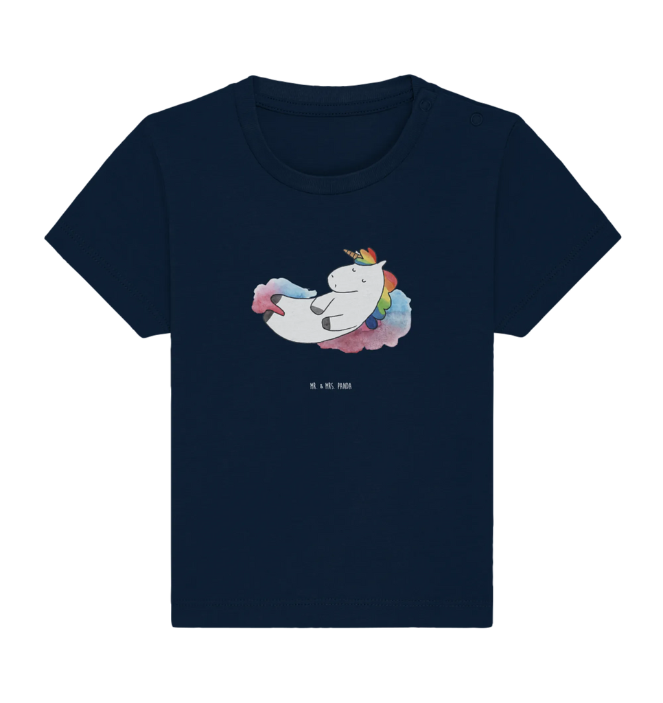 Organic Baby Shirt Einhorn Wolke 7 Baby T-Shirt, Jungen Baby T-Shirt, Mädchen Baby T-Shirt, Shirt, Einhorn, Einhörner, Einhorn Deko, Unicorn, verliebt, Menschen, witzig, lustig, Geschenk, Glaube, Realität, Lächeln