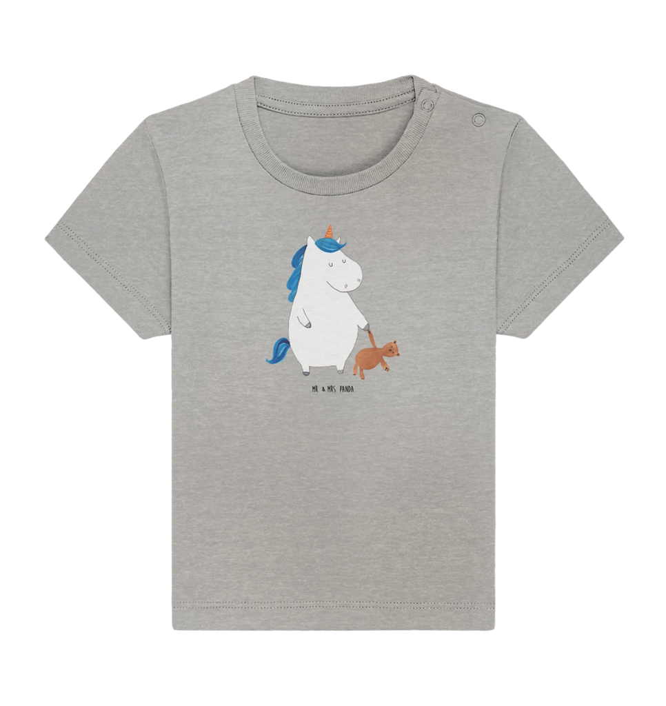 Organic Baby Shirt Einhorn Teddy Baby T-Shirt, Jungen Baby T-Shirt, Mädchen Baby T-Shirt, Shirt, Einhorn, Einhörner, Einhorn Deko, Pegasus, Unicorn, schlafen, gute Nacht, Single, Bett, Träumen, Freundin, Singleleben