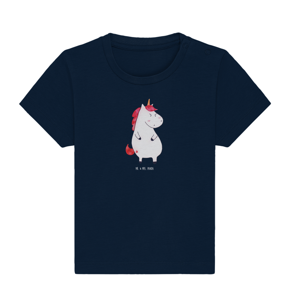 Organic Baby Shirt Einhorn Wut Baby T-Shirt, Jungen Baby T-Shirt, Mädchen Baby T-Shirt, Shirt, Einhorn, Einhörner, Einhorn Deko, Pegasus, Unicorn, Realität, Ansage, lustlos, nein, Büro, Arbeit, wütend, dumme Fragen, lustig, Spaß, Geschenk