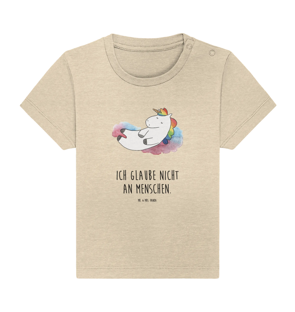 Organic Baby Shirt Einhorn Wolke 7 Baby T-Shirt, Jungen Baby T-Shirt, Mädchen Baby T-Shirt, Shirt, Einhorn, Einhörner, Einhorn Deko, Unicorn, verliebt, Menschen, witzig, lustig, Geschenk, Glaube, Realität, Lächeln