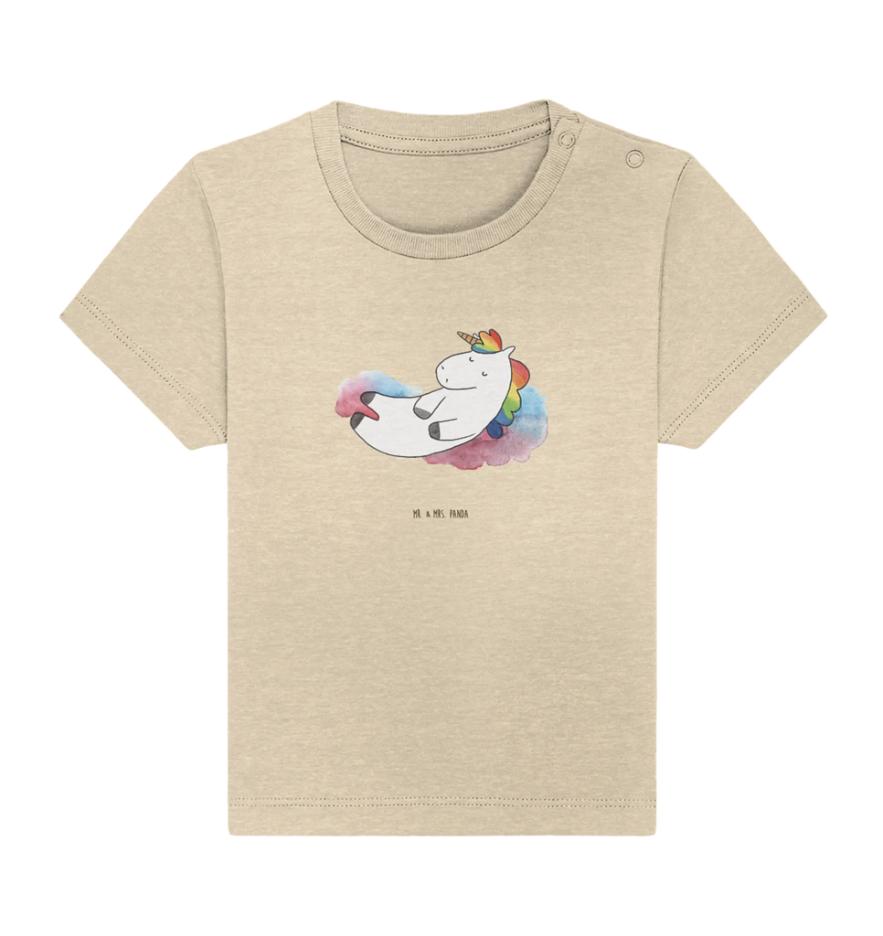 Organic Baby Shirt Einhorn Wolke 7 Baby T-Shirt, Jungen Baby T-Shirt, Mädchen Baby T-Shirt, Shirt, Einhorn, Einhörner, Einhorn Deko, Unicorn, verliebt, Menschen, witzig, lustig, Geschenk, Glaube, Realität, Lächeln