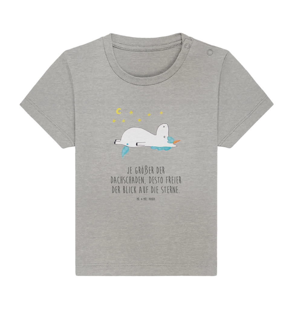 Organic Baby Shirt Einhorn Sternenhimmel Baby T-Shirt, Jungen Baby T-Shirt, Mädchen Baby T-Shirt, Shirt, Einhorn, Einhörner, Einhorn Deko, Pegasus, Unicorn, Sterne, Dachschaden, Verrückt, Sternenhimmel