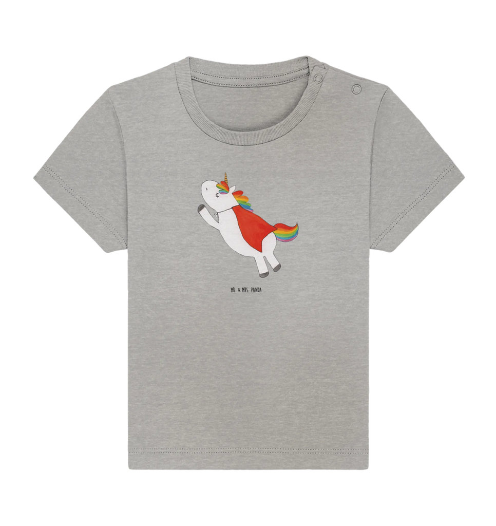 Organic Baby Shirt Einhorn Super Baby T-Shirt, Jungen Baby T-Shirt, Mädchen Baby T-Shirt, Shirt, Einhorn, Einhörner, Einhorn Deko, Pegasus, Unicorn, Traummann, Superheld, Held, Freundin, Geschenk, Girl, Mädchen