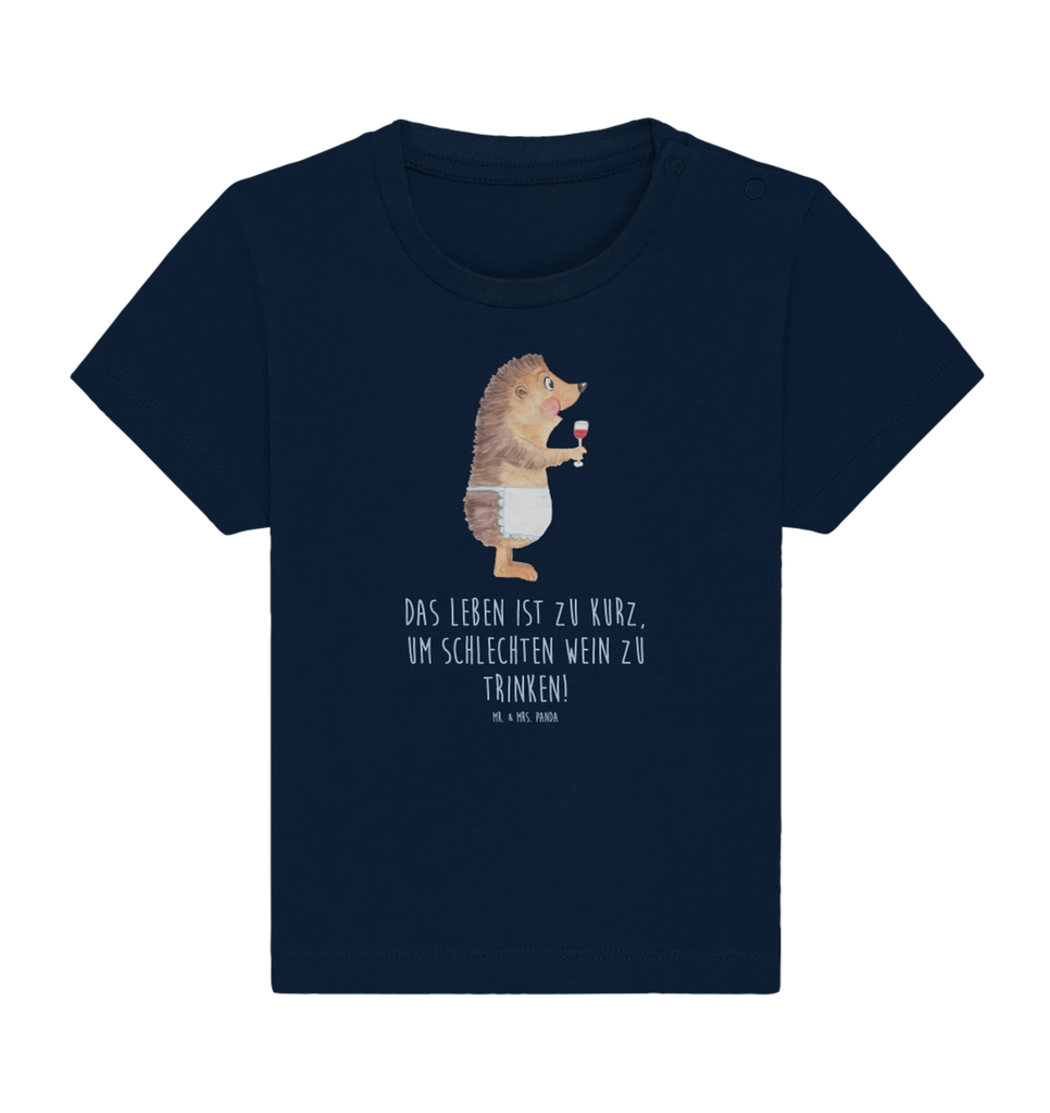 Organic Baby Shirt Igel Wein Baby T-Shirt, Jungen Baby T-Shirt, Mädchen Baby T-Shirt, Shirt, Tiermotive, Gute Laune, lustige Sprüche, Tiere, Wein Spruch, Igel, Geschenk Weintrinker, Geschenk Weinliebhaber, Wein Deko, Weinglas, Rotwein, Weißwein, Wein trinken