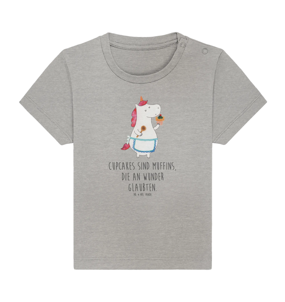 Organic Baby Shirt Einhorn Küche Baby T-Shirt, Jungen Baby T-Shirt, Mädchen Baby T-Shirt, Shirt, Einhorn, Einhörner, Einhorn Deko, Pegasus, Unicorn, backen, Muffin, Motivation, Träumer, träumen, Bäckerin, Hobbykoch, Koch, Torte, Kuchen