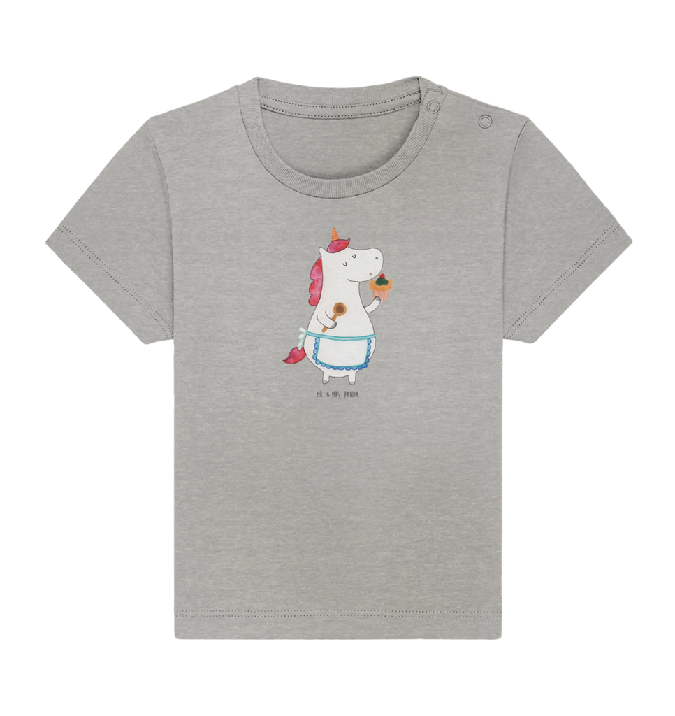 Organic Baby Shirt Einhorn Küche Baby T-Shirt, Jungen Baby T-Shirt, Mädchen Baby T-Shirt, Shirt, Einhorn, Einhörner, Einhorn Deko, Pegasus, Unicorn, backen, Muffin, Motivation, Träumer, träumen, Bäckerin, Hobbykoch, Koch, Torte, Kuchen