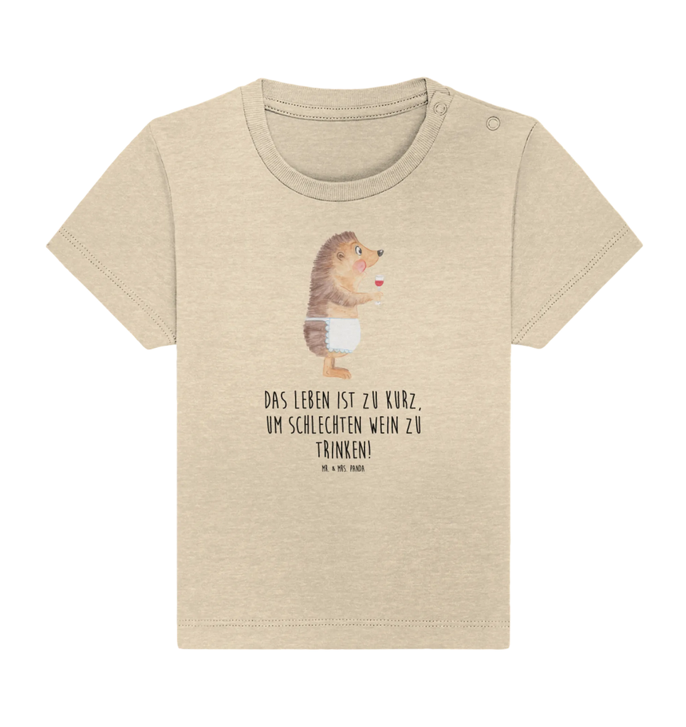 Organic Baby Shirt Igel Wein Baby T-Shirt, Jungen Baby T-Shirt, Mädchen Baby T-Shirt, Shirt, Tiermotive, Gute Laune, lustige Sprüche, Tiere, Wein Spruch, Igel, Geschenk Weintrinker, Geschenk Weinliebhaber, Wein Deko, Weinglas, Rotwein, Weißwein, Wein trinken