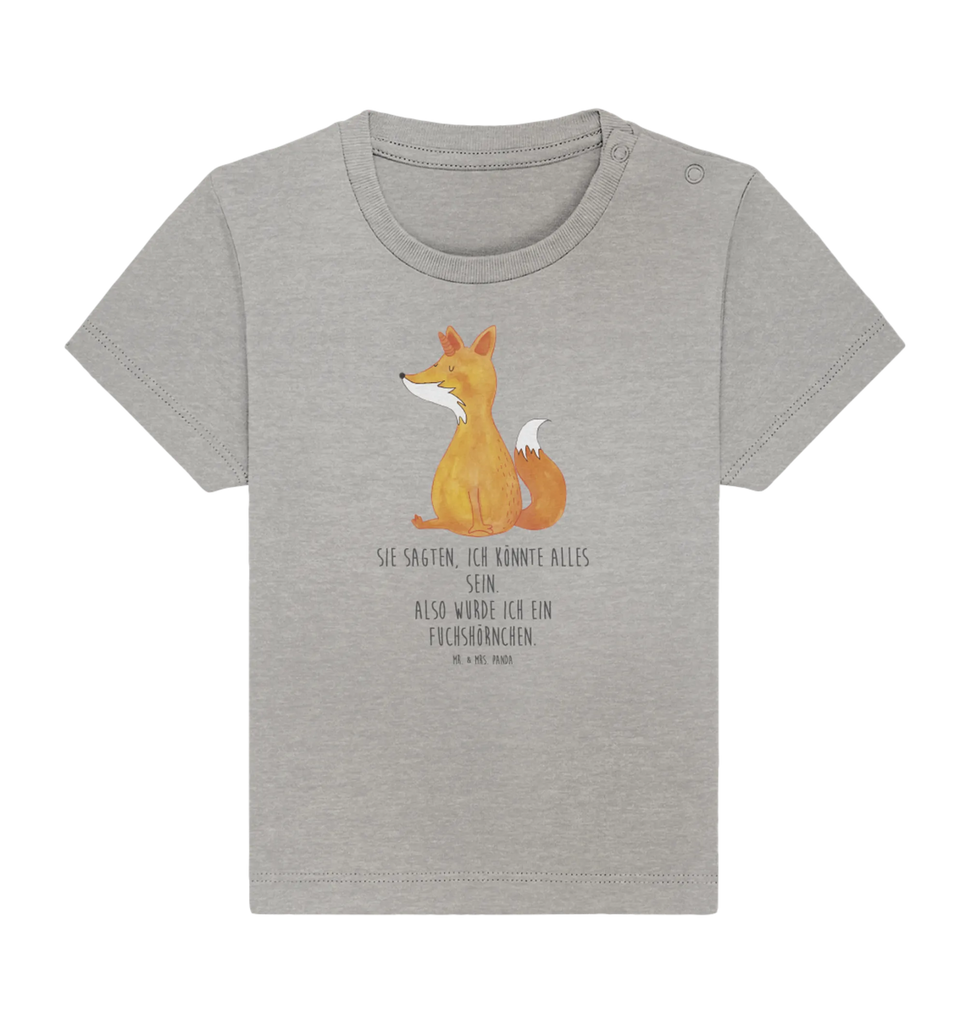 Organic Baby Shirt Einhorn Fuchs Baby T-Shirt, Jungen Baby T-Shirt, Mädchen Baby T-Shirt, Shirt, Einhorn, Einhörner, Einhorn Deko, Pegasus, Unicorn, Fuchs, Unicorns, Fuchshörnchen, Fuchshorn, Foxycorn, Füchse