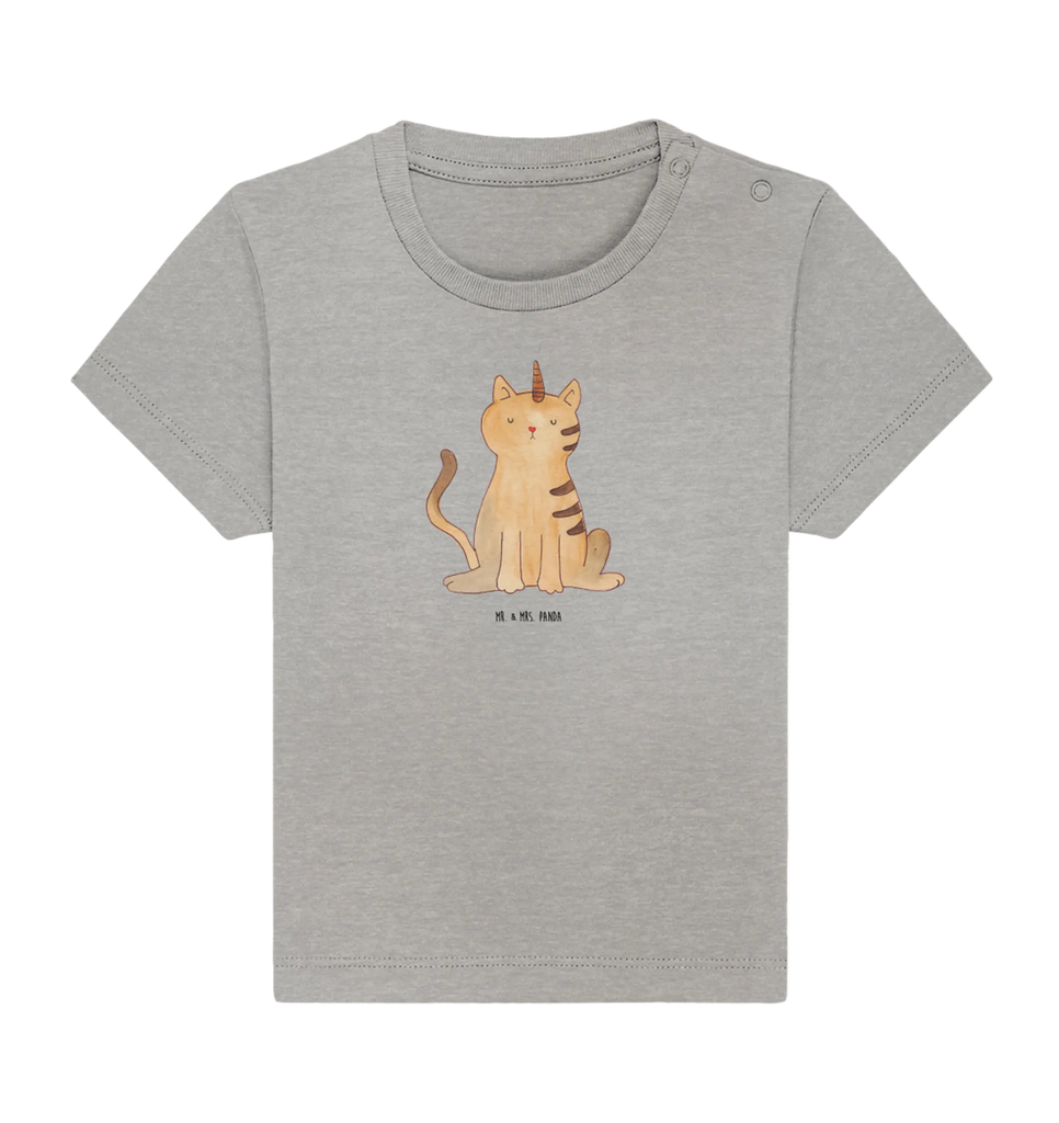 Organic Baby Shirt Einhorn Katze Baby T-Shirt, Jungen Baby T-Shirt, Mädchen Baby T-Shirt, Shirt, Einhorn, Einhörner, Einhorn Deko, Pegasus, Unicorn, Katzer, Mieze, Regenbogen, Glitzer, Einhornpower, Erwachsenwerden, Katze, Katzenhorn, Einhornkatze, Kittyhorn