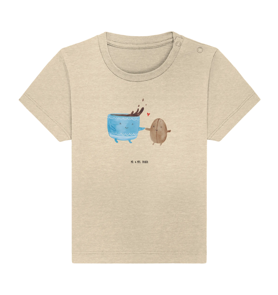 Organic Baby Shirt Kaffee Bohne Baby T-Shirt, Jungen Baby T-Shirt, Mädchen Baby T-Shirt, Shirt, Tiermotive, Gute Laune, lustige Sprüche, Tiere, Kaffee, Kaffeebohne, Genuss, Zufriedenheit, Glück