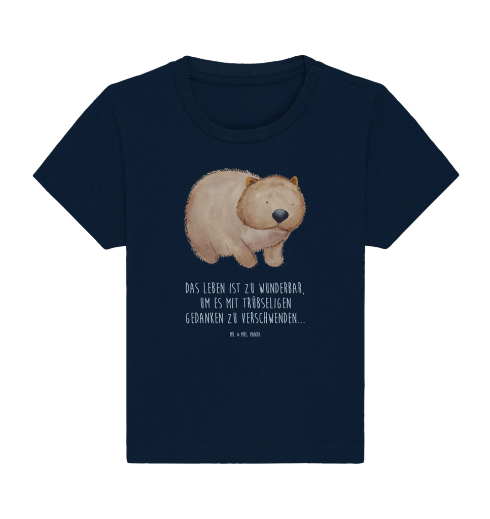 Organic Baby Shirt Wombat Baby T-Shirt, Jungen Baby T-Shirt, Mädchen Baby T-Shirt, Shirt, Tiermotive, Gute Laune, lustige Sprüche, Tiere, Wombat, Das Leben ist schön, Motivation, Spruch, Australien