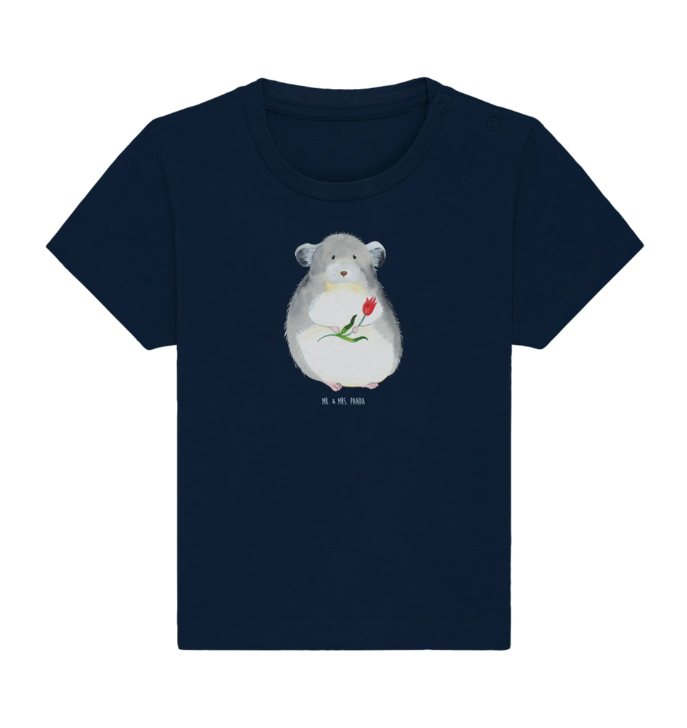 Organic Baby Shirt Chinchilla Blume Baby T-Shirt, Jungen Baby T-Shirt, Mädchen Baby T-Shirt, Shirt, Tiermotive, Gute Laune, lustige Sprüche, Tiere, Chinchilla, Chinchillas, Liebeskummer, Kummer, Depressionen, traurig sein, Chaos, Glücklichsein, Büro, Büroalltag