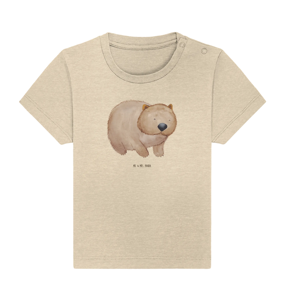 Organic Baby Shirt Wombat Baby T-Shirt, Jungen Baby T-Shirt, Mädchen Baby T-Shirt, Shirt, Tiermotive, Gute Laune, lustige Sprüche, Tiere, Wombat, Das Leben ist schön, Motivation, Spruch, Australien