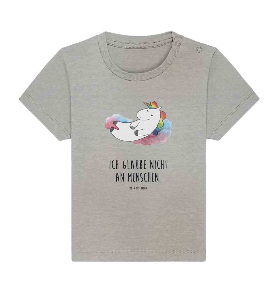 Organic Baby Shirt Einhorn Wolke 7 Baby T-Shirt, Jungen Baby T-Shirt, Mädchen Baby T-Shirt, Shirt, Einhorn, Einhörner, Einhorn Deko, Unicorn, verliebt, Menschen, witzig, lustig, Geschenk, Glaube, Realität, Lächeln