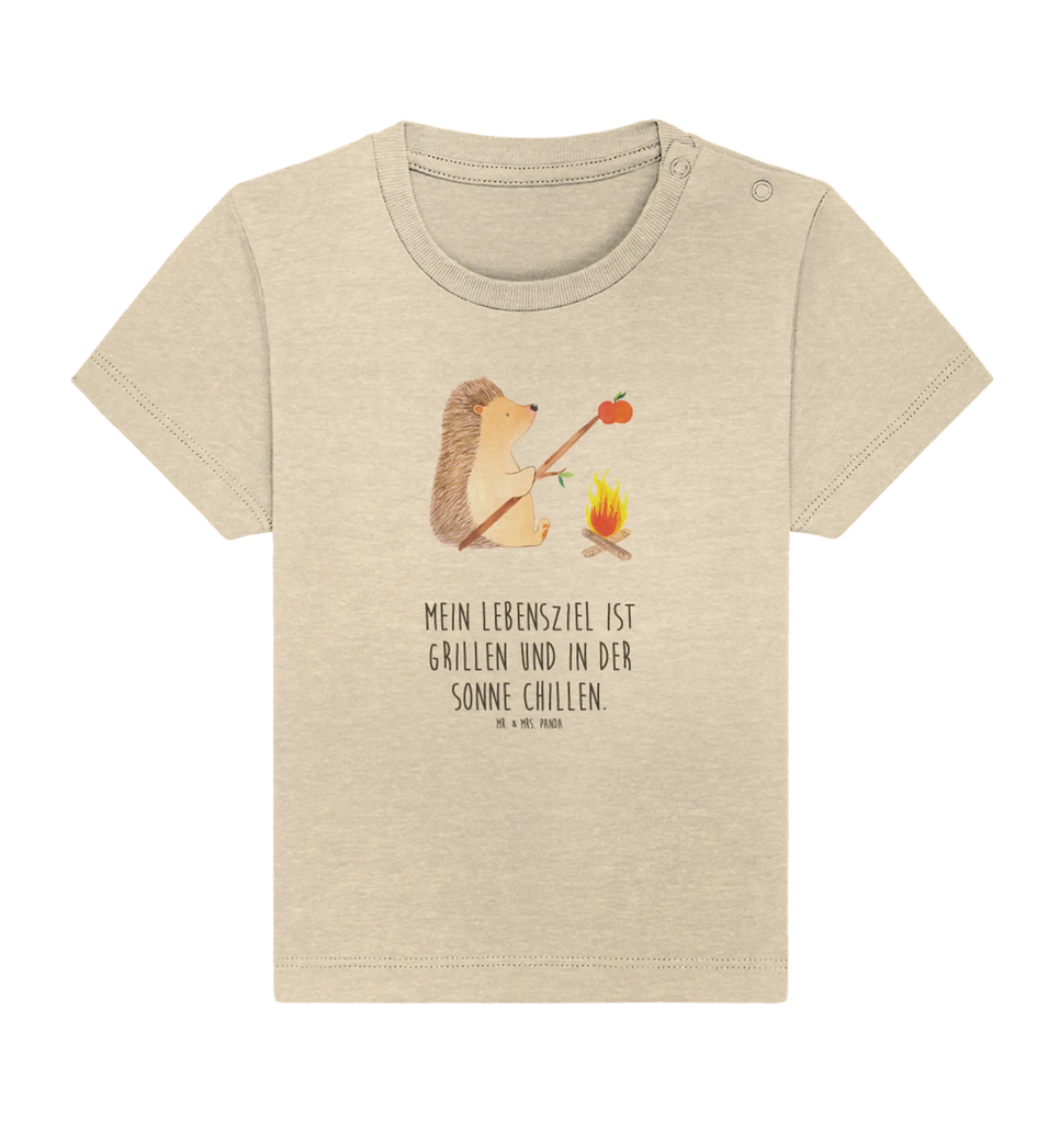 Organic Baby Shirt Igel Grillen Baby T-Shirt, Jungen Baby T-Shirt, Mädchen Baby T-Shirt, Shirt, Tiermotive, Gute Laune, lustige Sprüche, Tiere, Igel, Grillen, Ziele, Motivation, arbeitslos, Sinn des Lebens, Spruch