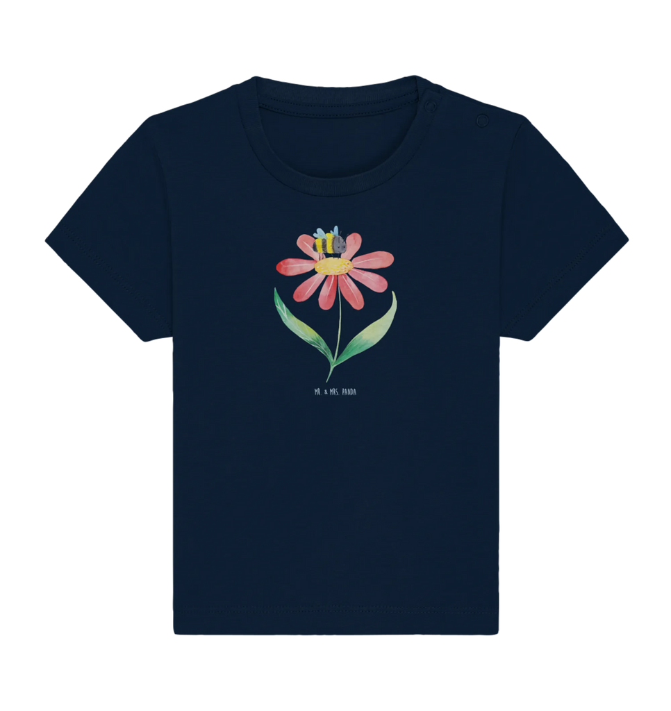 Organic Baby Shirt Hummel Blume Baby T-Shirt, Jungen Baby T-Shirt, Mädchen Baby T-Shirt, Shirt, Tiermotive, Gute Laune, lustige Sprüche, Tiere, Hummel, Blume, Wespe, Flauschig, Natur, Feld, Hummeln, Biene