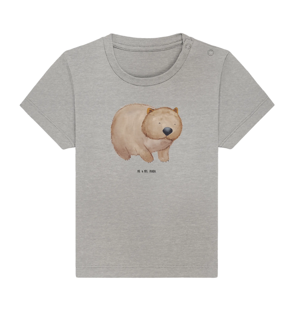 Organic Baby Shirt Wombat Baby T-Shirt, Jungen Baby T-Shirt, Mädchen Baby T-Shirt, Shirt, Tiermotive, Gute Laune, lustige Sprüche, Tiere, Wombat, Das Leben ist schön, Motivation, Spruch, Australien