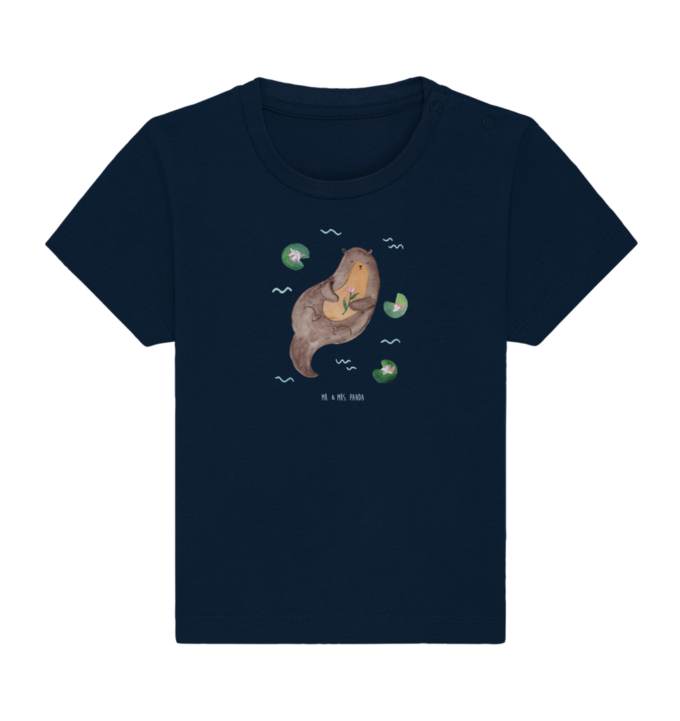 Organic Baby Shirt Otter Seerose Baby T-Shirt, Jungen Baby T-Shirt, Mädchen Baby T-Shirt, Shirt, Otter, Fischotter, Seeotter, Otter Seeotter See Otter