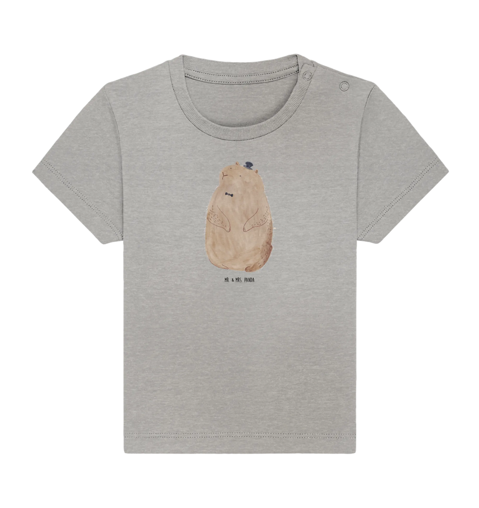 Organic Baby Shirt Murmeltier Baby T-Shirt, Jungen Baby T-Shirt, Mädchen Baby T-Shirt, Shirt, Tiermotive, Gute Laune, lustige Sprüche, Tiere, Murmeltier, Knigge, Fröhlichkeit, Freundlichkeit, Respekt, Anstand